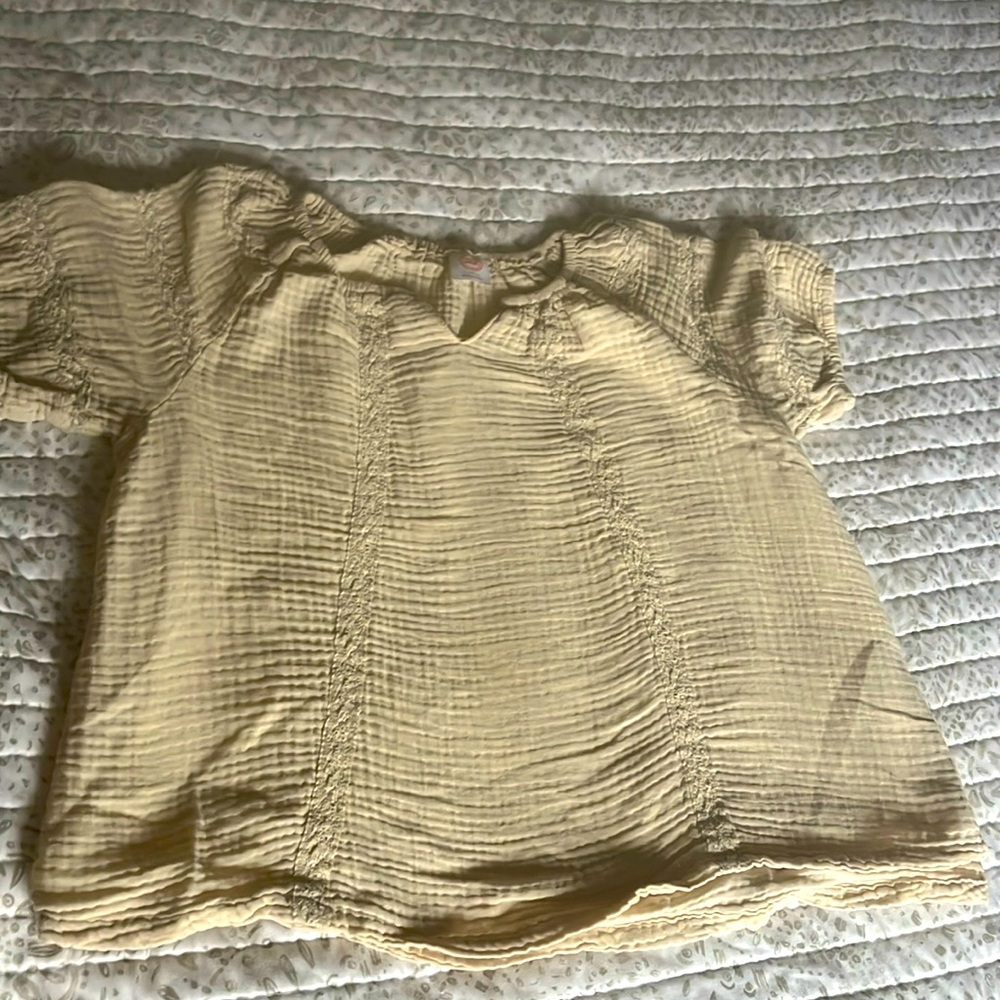 Girls cream colored Dressy Top